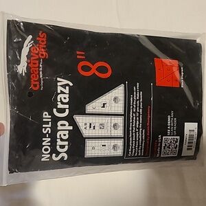 Creative Grids Non-Slip Scrapy Crazy 8" Templates For Crazy Patch Block Quilt